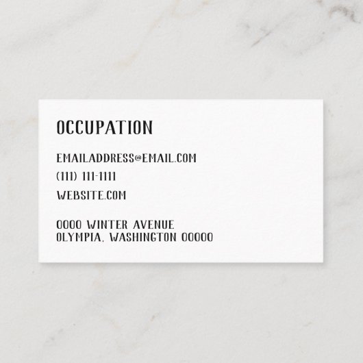 ピンクのタイル 名刺 (裏面)