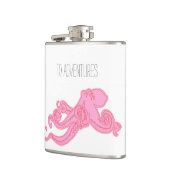 ピンクのタコのヴィンテージは航海のな冒険をkraken フラスク (左)