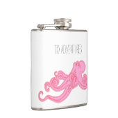 ピンクのタコのヴィンテージは航海のな冒険をkraken フラスク (右)