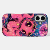 ピンクのタコの水中パーティーiPhoneケース Case-Mate iPhoneケース (裏面 (横))