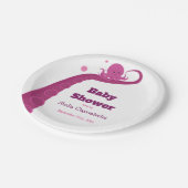 ピンクのタコ |紙プレート ペーパープレート (アングル)