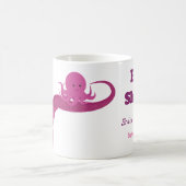 ピンクのタコ |赤ちゃんシャワーマグカップ コーヒーマグカップ (中央)