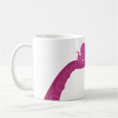 ピンクのタコ |赤ちゃんシャワーマグカップ コーヒーマグカップ (左)