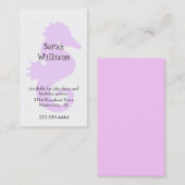 ピンクのタツノオトシゴの子供のテレホンカード コーリングカード (正面/裏面)