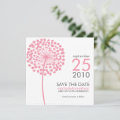 ピンクのタンポポの結婚式　Save the Date セーブザデート (スタンド正面)