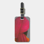 ピンクのターバン ラゲッジタグ (正面縦)