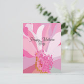 ピンクのダイシーフラワー 母の日 ポストカード (スタンド正面)