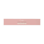 ピンクのダイジーの「Hello Sunshine」ベビーシャワー 招待状ベリーバンド (フラット)