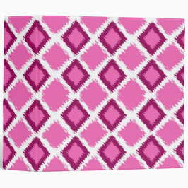 ピンクのダイヤモンドのイカットパターン