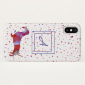 ピンクのダックシュント水彩画紙吹雪 Case-Mate iPhoneケース (裏面(横))