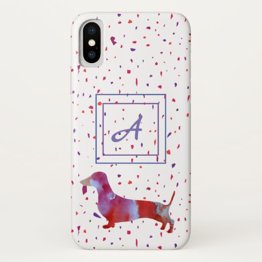 ピンクのダックシュント水彩画紙吹雪 Case-Mate iPhoneケース (裏面)