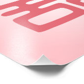 ピンクのダブル幸せはっきりした- フォトプリント            (角)