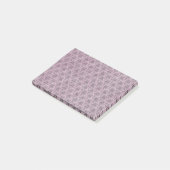 ピンクのダマスク織パターン背景 ポストイット (アングル)