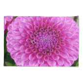 ピンクのダリアの枕カバー 枕カバー (裏面)