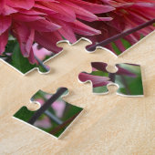 ピンクのダリアの花園 ジグソーパズル (側面)