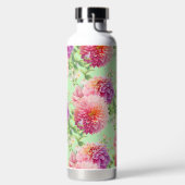 ピンクのダリアの花 ウォーターボトル (左面)