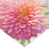 ピンクのダリアの花 ロングテーブルランナー (コーナー)