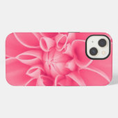 ピンクのダリアの花 iPhoneケース (裏面横)