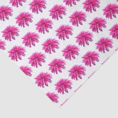 ピンクのダリア独身の花エレガント繰り返しパターン 薄葉紙 (詳細)