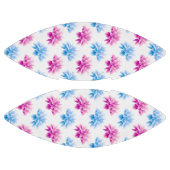 ピンクのダリア、ブルーダラ、花のパターン、花 アメリカンフットボール (パネル)