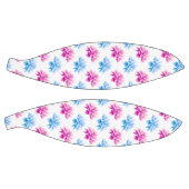 ピンクのダリア、ブルーダラ、花のパターン、花 バスケットボール (パネル)