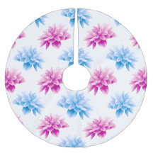 ピンクのダリア、ブルーダラ、花のパターン、花