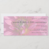 ピンクのダリア 招待状 (裏面)