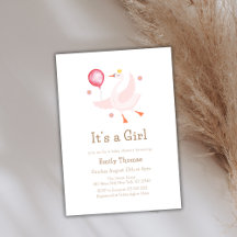 ピンクのダンシングプリンセススワン風船ベイビーシャワー