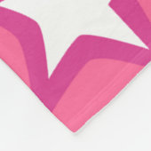 ピンクのダークヘアバレリーナ女の子の名前バレエ毛布 フリースブランケット (角)