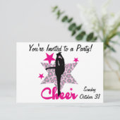 ピンクのチアリーダー 招待状 (スタンド正面)