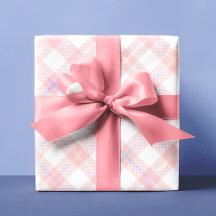 ピンクのチェック柄クリスマス