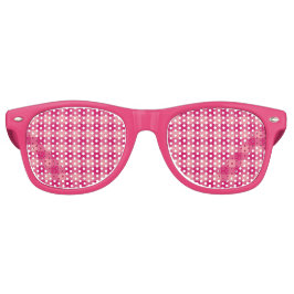 ピンクのチェック柄シームレスパターン レトロサングラス