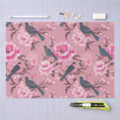 ピンクのチノワセリーの鳥のフローラの分離 薄葉紙 (クラフト)