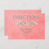 ピンクのチャームの案内 エンクロージャーカード (正面/裏面)