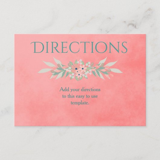 ピンクのチャームの案内 エンクロージャーカード (正面)