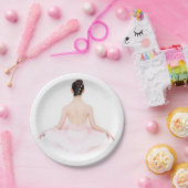ピンクのチュチュのパーティーのプレートのかわいらしいバレリーナ ペーパープレート (パーティー)