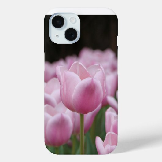 ピンクのチューリップのスマホケース Case-Mate iPhoneケース (裏面)