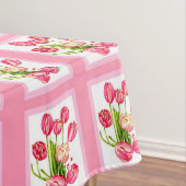 ピンクのチューリップのテーブルクロス テーブルクロス (インサイチュ)