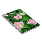 ピンクのチューリップのフィールド ノートブック (右側)