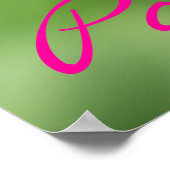 ピンクのチューリップの情熱ポスター ポスター (角)