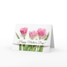 ピンクのチューリップの母の日