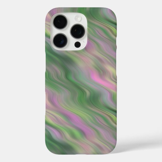 ピンクのチューリップの波状テクスチャ Case-Mate iPhoneケース (裏面)