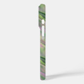 ピンクのチューリップの波状テクスチャ Case-Mate iPhoneケース (裏面 / 左)