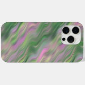 ピンクのチューリップの波状テクスチャ Case-Mate iPhoneケース (裏面 (横))