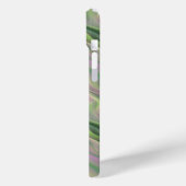 ピンクのチューリップの波状テクスチャ Case-Mate iPhoneケース (裏面 / 左)