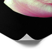 ピンクのチューリップの花が独自の作成 ポスター (角)