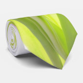 ピンクのチューリップの花のロカビリーの白い首のタイ ネクタイ (ロール)