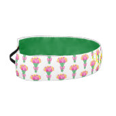 ピンクのチューリップの花束 プレッピーでコケティッシュな名前 アスレチックヘッドバンド (左)