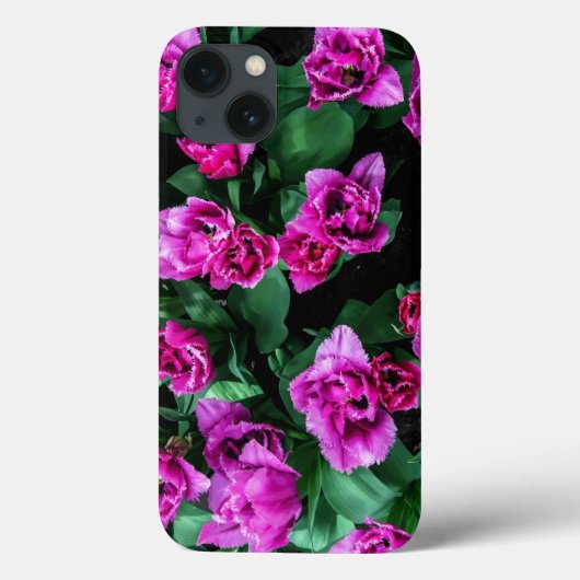 ピンクのチューリップの花 Case-Mate iPhoneケース (裏面)
