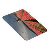 ピンクのチューリップを春した風車 マグネット (右側)